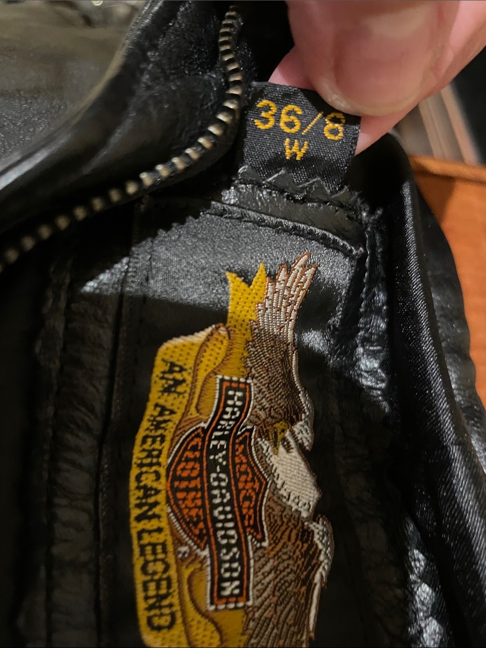 Harley-Davidson Leather Shorts • Y2K Biker Chic • Genuine Leather.Moto festival - Picture 11 of 15